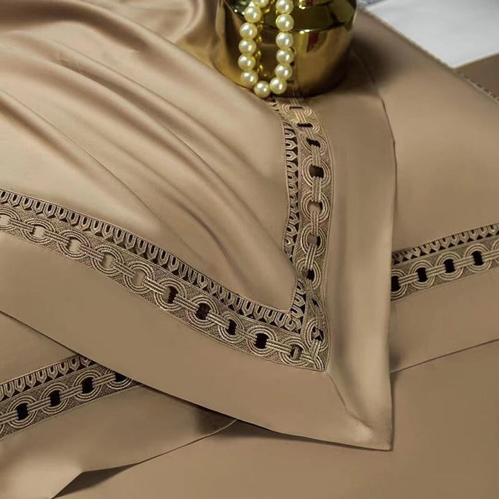 Luxury Links Gold 1500 TC Egyptian Cotton Duvet Cover Set