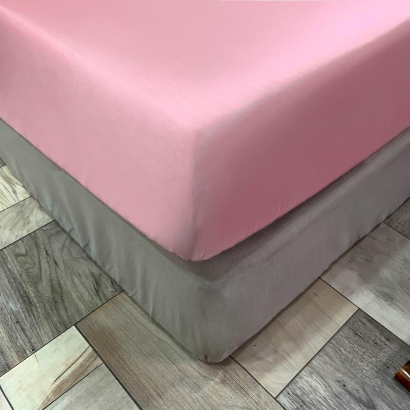 Lyocell Pink Fitted 3 Piece Sheet Set Bedding Roomie Design 