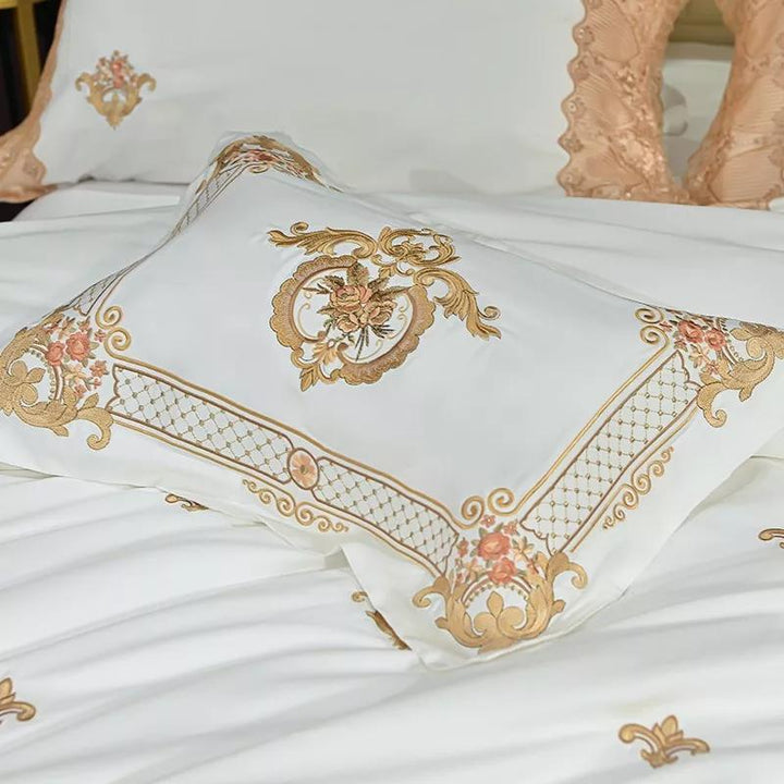 Madeline Golden Embroidery Duvet Cover Set (Egyptian Cotton)