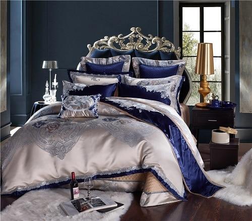 Majestic Blue Duvet Cover Set (1000 TC) Bedding Roomie Design 