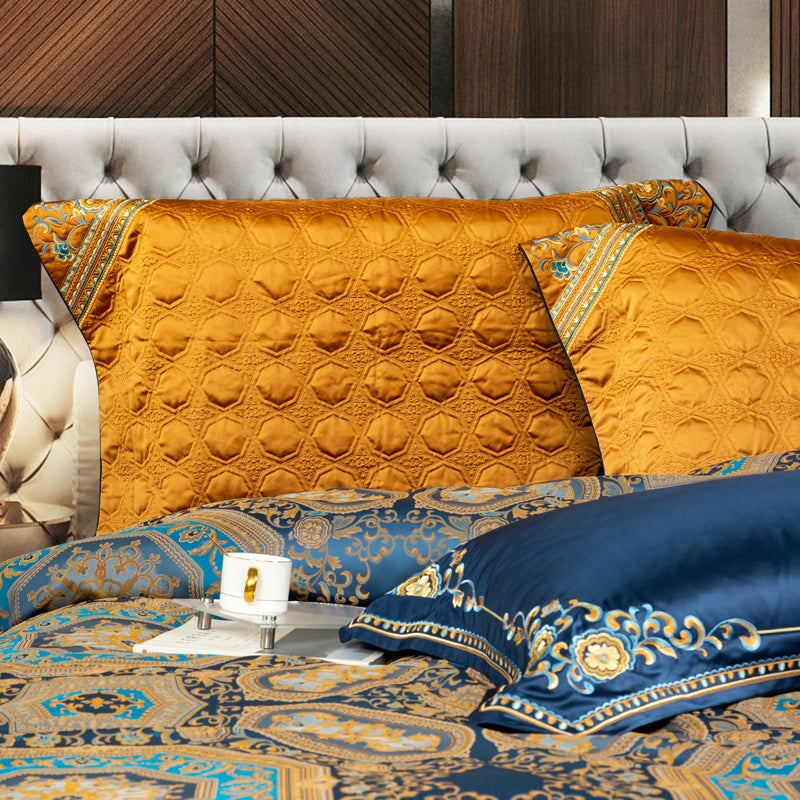 Mandala Luxury Embroidered Duvet Cover Set (800 TC) Bedding Roomie Design 