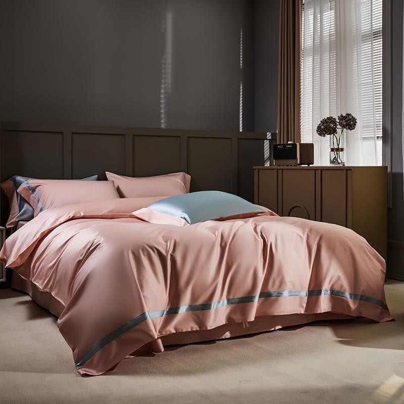 Mocha Rose Luxury Duvet Cover Set (1000 TC) Bedding Roomie Design 