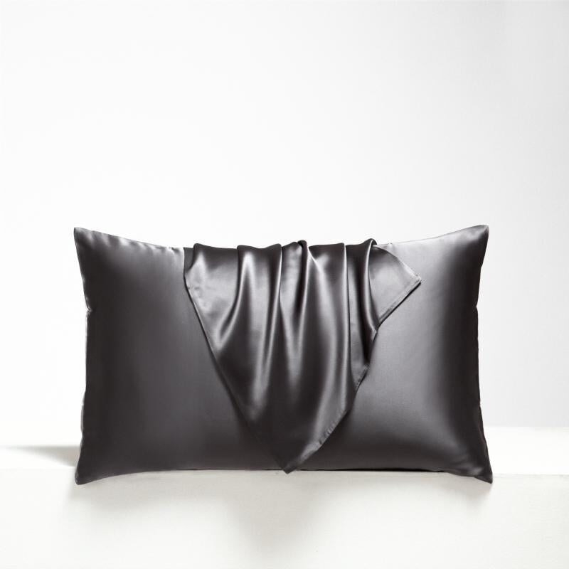 Mulberry Silk Grey Pillowcase for Hair and Skin (Set of 2)