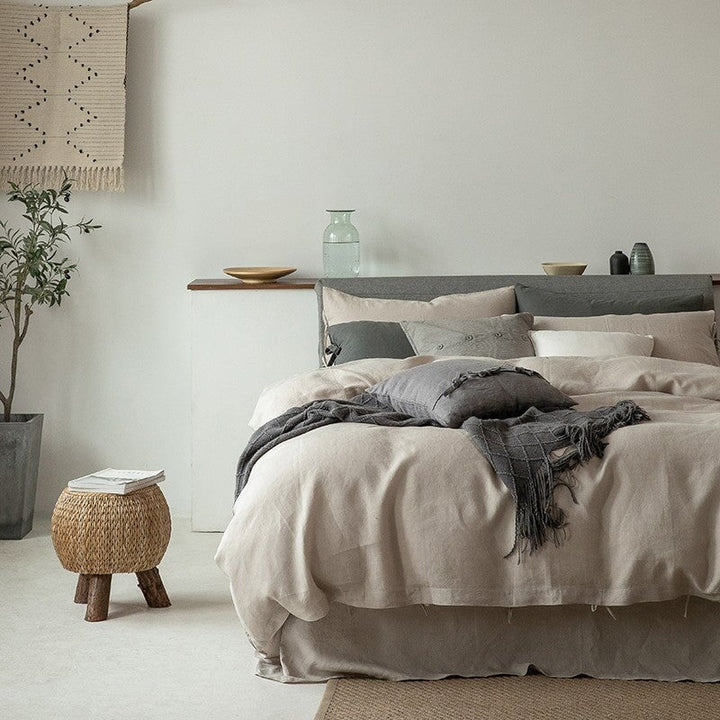 Natural 100% Linen Bedding Set
