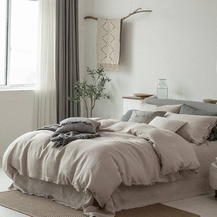Natural 100% Linen Bedding Set