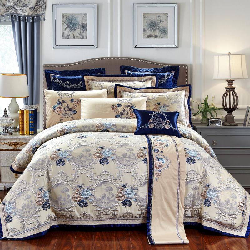 Buy Wholesale China Luxury 100% Cotton Embroidery 400 Thread Count Sheet  Bedding Set Wedding Bed Set Bed Linen & Hotel Bedding Sets at USD 43.92