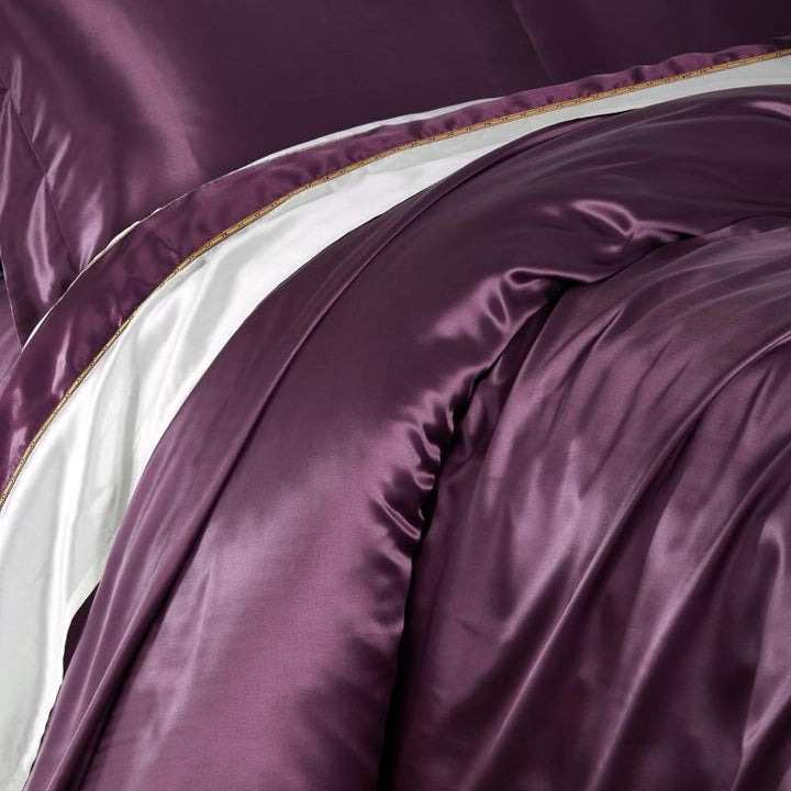 Purple 25 Momme Mulberry Silk Bedding Set