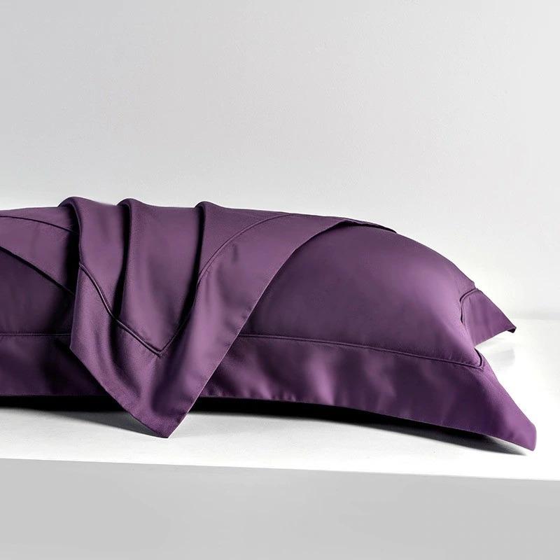 Purple Egyptian Cotton Pillowcases (Set of 2)