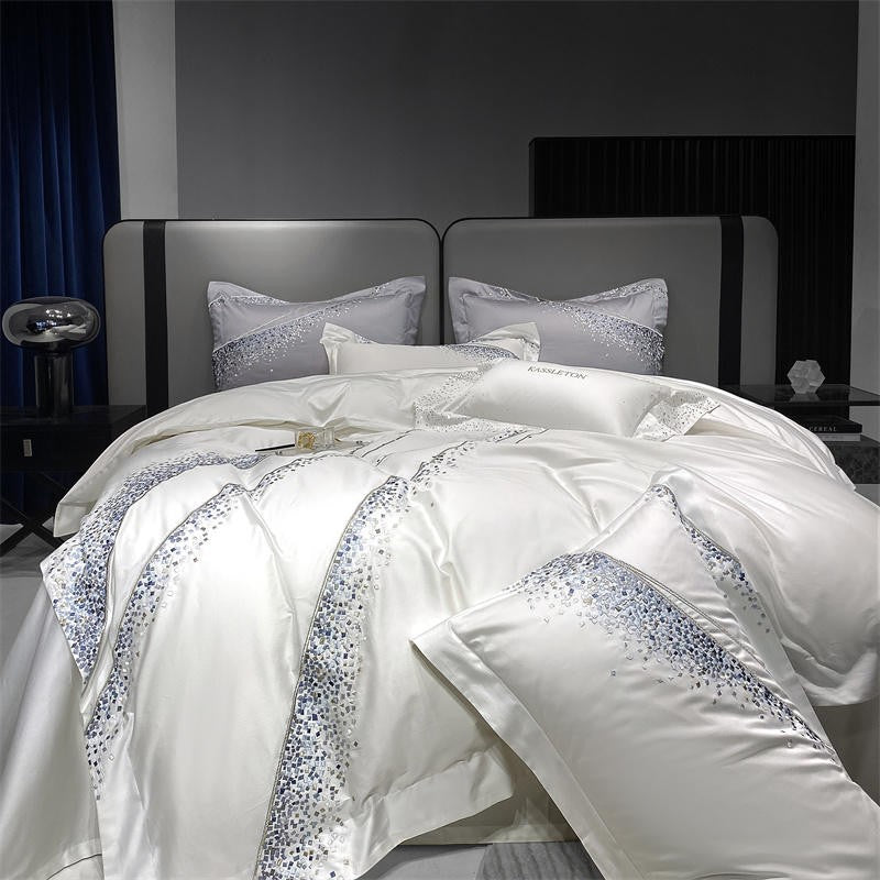 Raindrops White Duvet Cover Set Bedding Roomie Design 