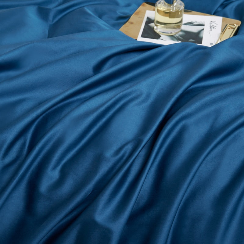 Core Egyptian Cotton Bedding Set (Marine Blue)