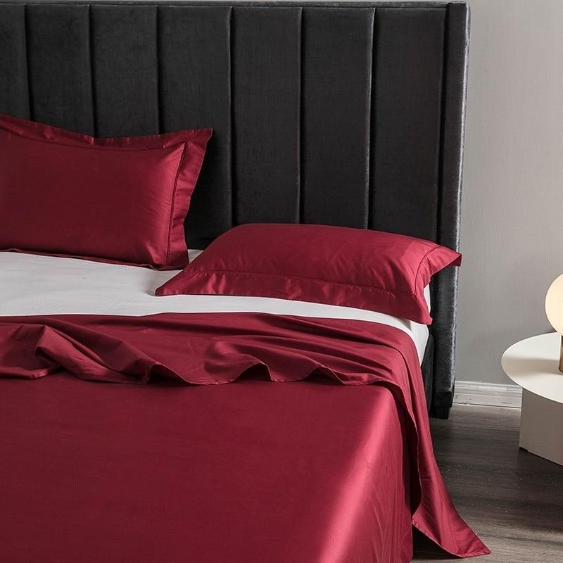 Red Egyptian Cotton Sheet (1000 TC) Bedding Roomie Design 