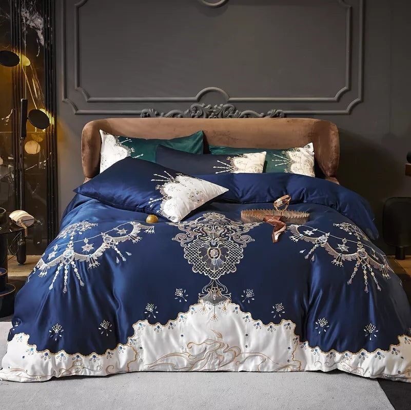 Royal Blue Luxury Duvet Cover Set (1000 TC)
