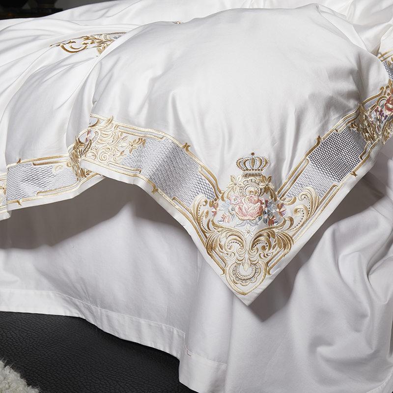 Royal Crown Duvet Cover Set (Egyptian Cotton, 1000 TC) - Roomie Design