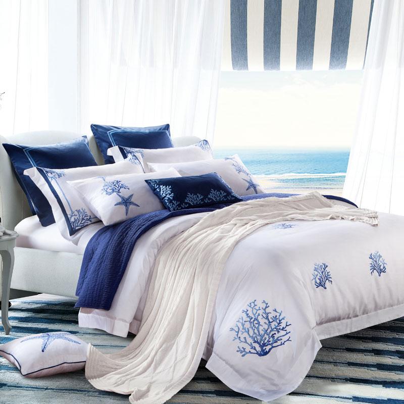 Sea Wildlife Duvet Cover Set (Egyptian Cotton, 600 TC) Bedding Roomie Design 