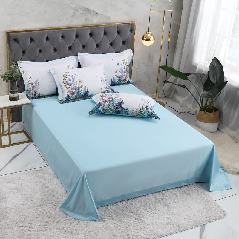 Summer Garden Sheet (Egyptian Cotton, 500 TC) Bed Sheets Roomie Design 