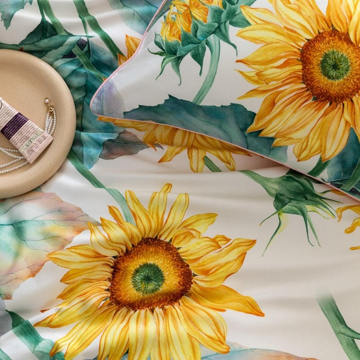 Sunflowers Duvet Cover Set (Egyptian Cotton, 500 TC)