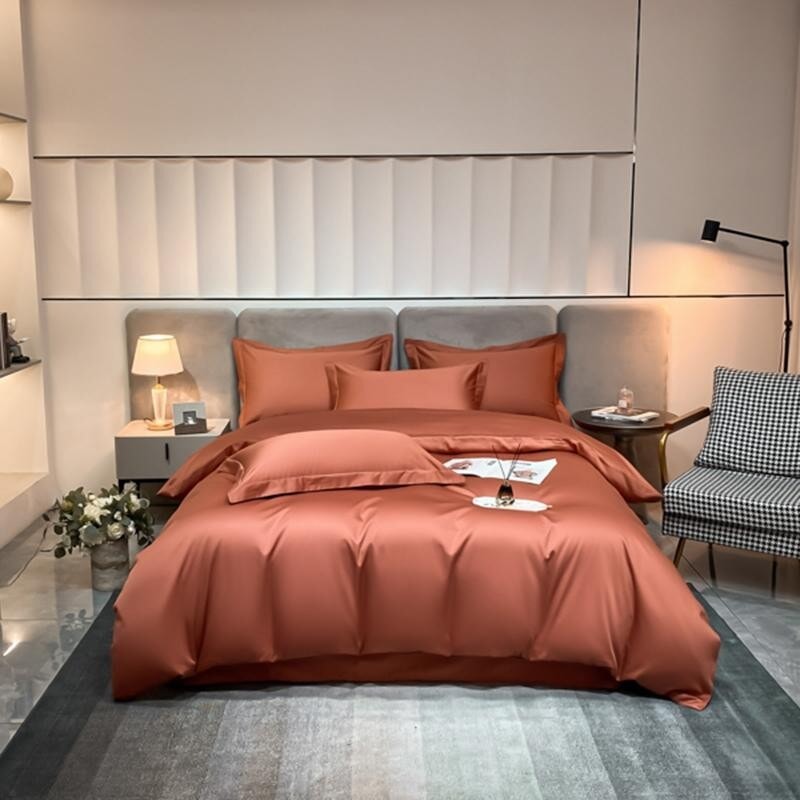 Terracotta Super Hero 1000 TC Duvet Cover Set Bedding Roomie Design 