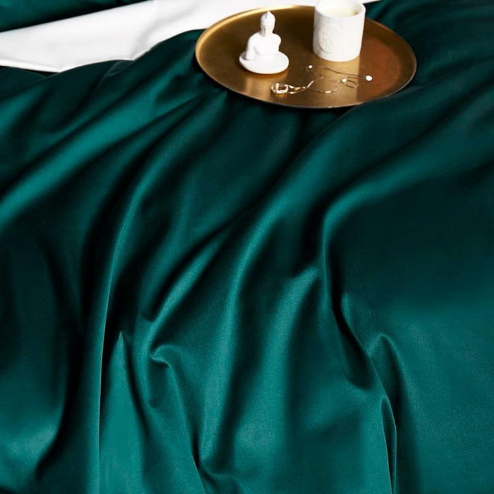 Triplo Bourdon Green Duvet Cover Set (Egyptian Cotton) Bedding Roomie Design 