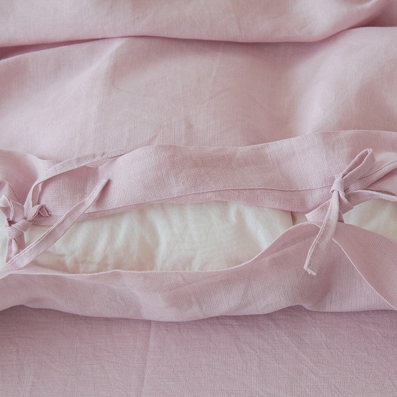 Vintage Rose 100% Linen Bedding Set