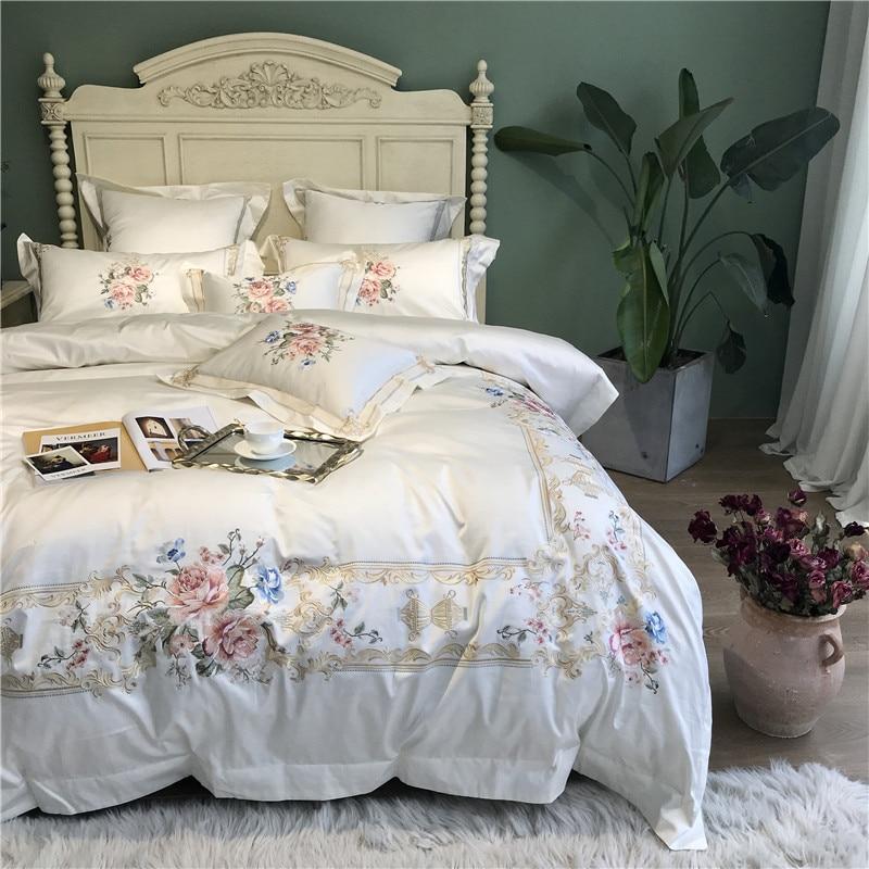 Vintage Rose Duvet Cover Set (Egyptian Cotton, 600 TC) Bedding Roomie Design 