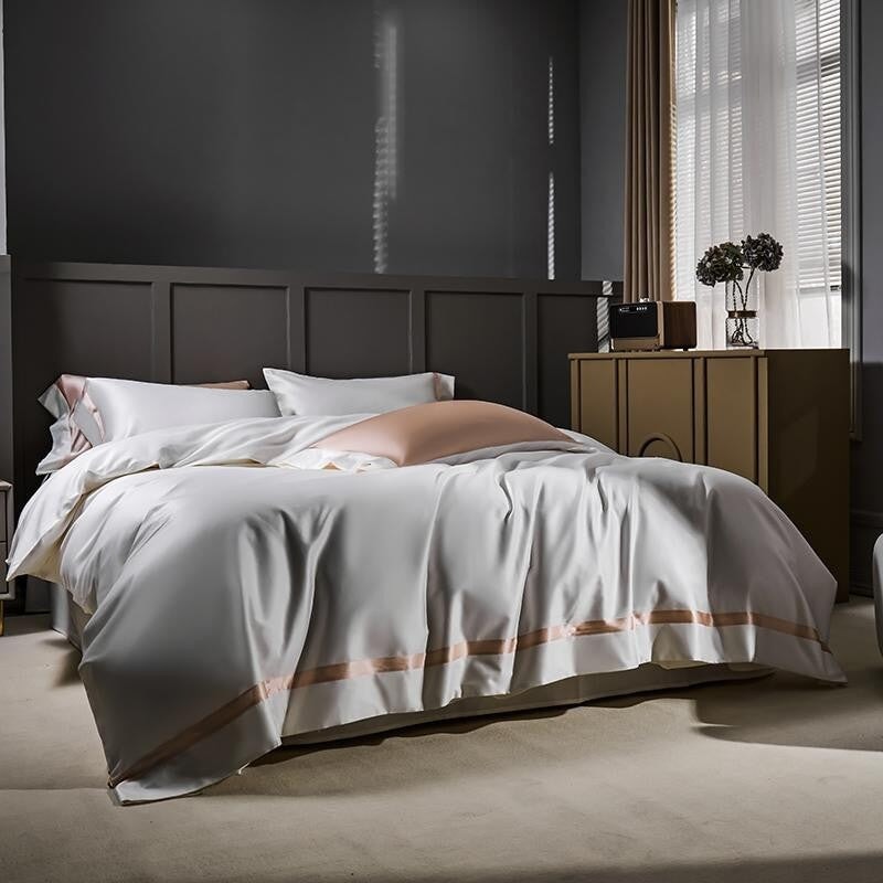 White Palace Luxury Duvet Cover Set (1000 TC) Bedding Roomie Design 