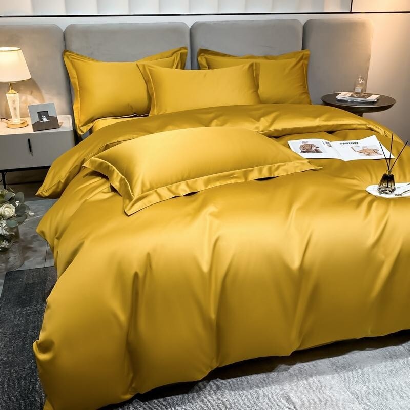 Yellow Super Hero 1000 TC Duvet Cover Set Bedding Roomie Design 
